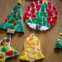 Mozaïek je eigen kerstcreatie | Workshop
