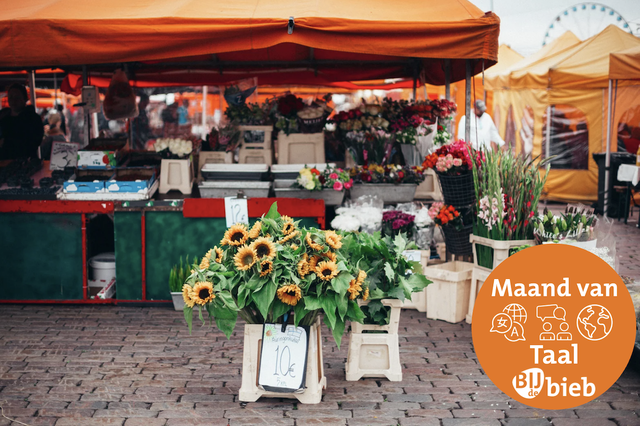 De bieb op de markt!