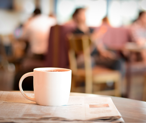 Krant - Koffie, Week van Lezen en Schrijven in Waddinxveen