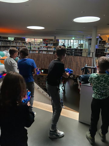 Lasergamen in de bieb