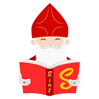 Sinterklaas in de bieb
