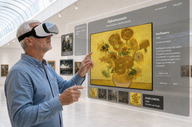 Dijk en Waardse Senioren in Beweging: Workshop VR brillen: kennismaken met het digitale museum