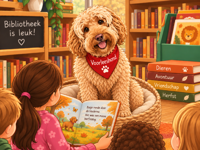 Kinderboekenweek '26 | Voorlezen aan voorleeshond Chewie 07-10-2026 15:00