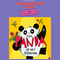 Kinderboekenweek 2026 'Spot aan!' Met een panda op het podium