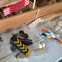 Hout upcycle - Maak een auto of vliegtuig (7-12 jr)