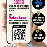 Schermgedoe: Avond met tips over gezond en bewust schermgebruik.