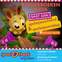 Kinderboekenweek Spelletjesochtend/middag speelOtheek Wijchen 08-10-2026 14:30