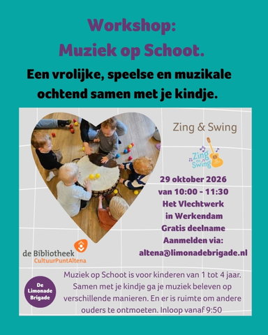 Workshop Muziek op schoot
