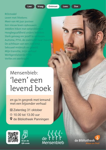 Mensenbieb 2026: Leen een levend boek