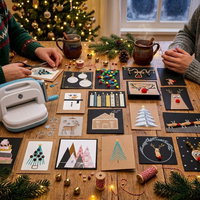 Kerstkaarten maken - samen creatief in winterse sfeer!