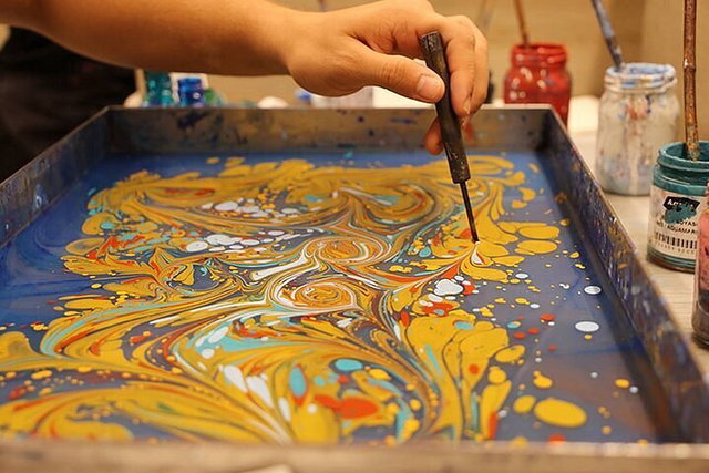 Opening tentoonstelling en workshop: Ebru Kunst