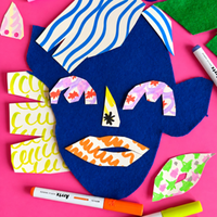 Workshop Playful Portraits: Draw, Cut & Create!