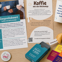 Waardevol koffiegesprek met een kletskoekje
