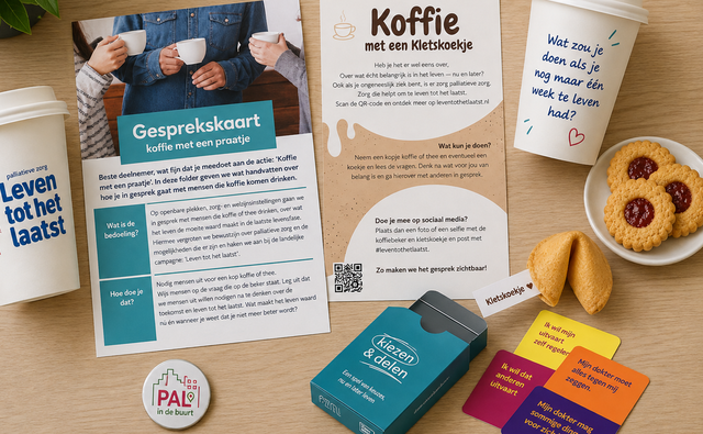 Waardevol koffiegesprek met een kletskoekje