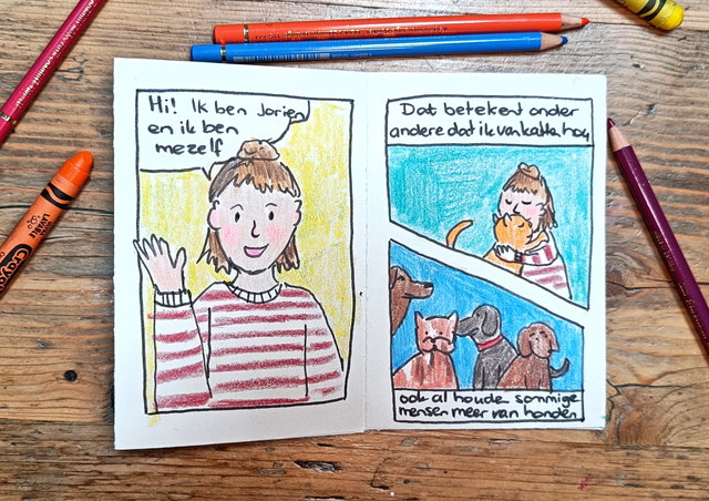 Heel de klas leest. Jij tekent erop los!