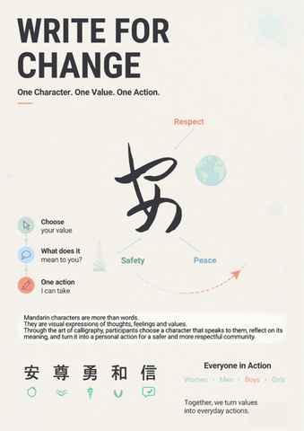 Calligraphie workshop "Write for change"