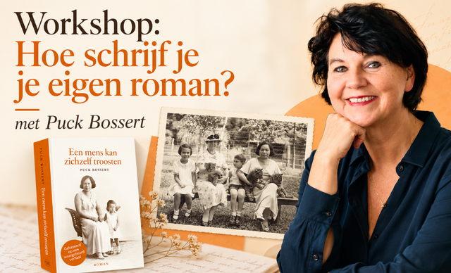 Workshop: hoe schrijf je een roman? door schrijfster Puck Bossert