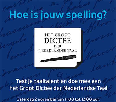 Het Groot Dictee der Nederlandse taal in de Bibliotheek Vlijmen