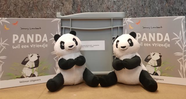 Panda knuffels - Boekstartkrat