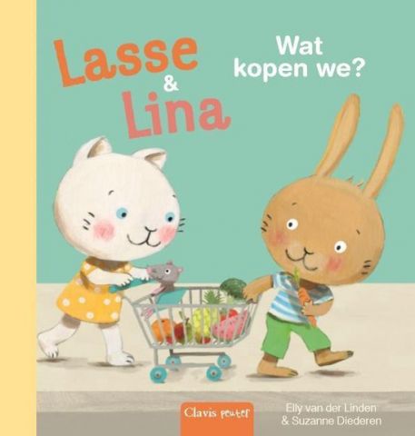 Boekenpretkist: Lasse en Lina, wat kopen we ? – Elly van der Linden