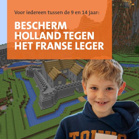 Minecraftworkshop ‘Bouw een fort uit de Oude Hollandse Waterlinie’ (9-14 jaar)