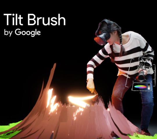 VR-bril: Google Tilt Brush