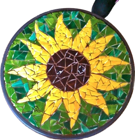 Workshop zonnebloemen maken met mozaïek