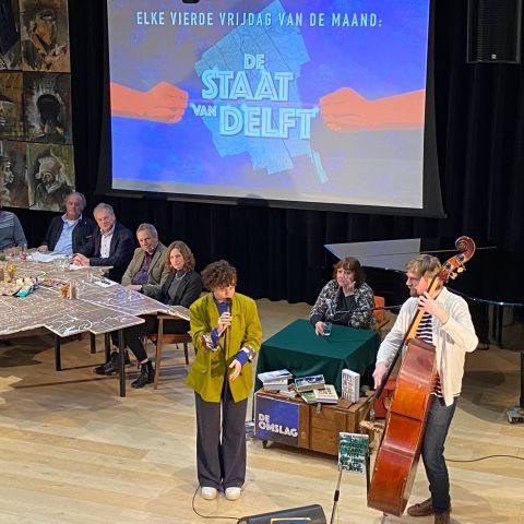 OPEN: De Staat van Delft, een maandelijks live debat programma met gesprek en muziek