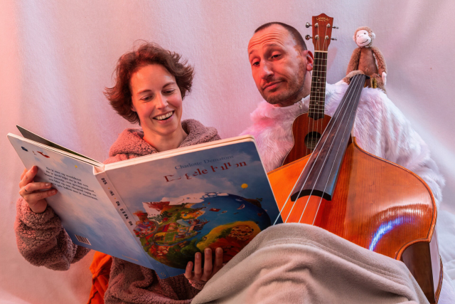 Bij mij thuis! Muzikale familievoorstelling door Bas en Uk