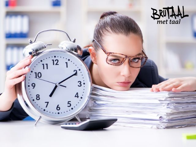 Help, mijn agenda staat te vol!