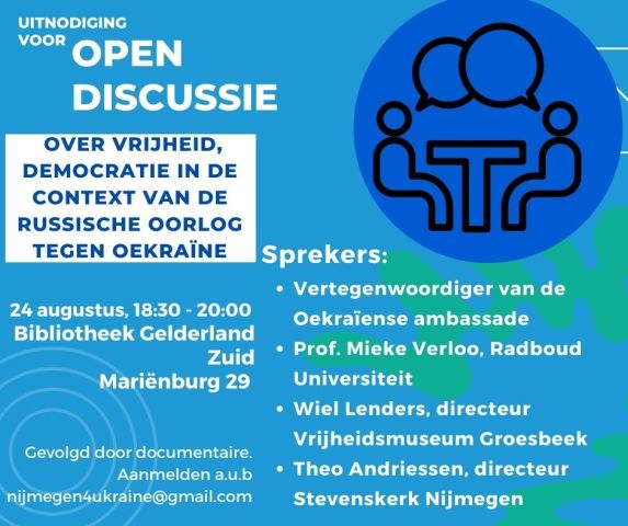 Open discussie over vrijheid en democratie/Open discussion on freedom and democracy