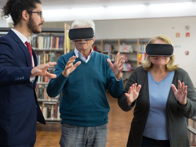 Demonstratie VR bril over laaggeletterdheid