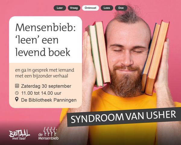 Mensenbieb: ‘leen’ een LEVEND boek!