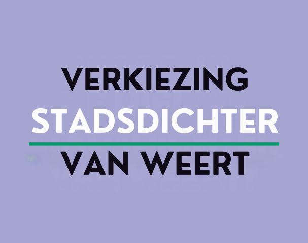 Verkiezing stadsdichter Weert 25-01-2024 20:00