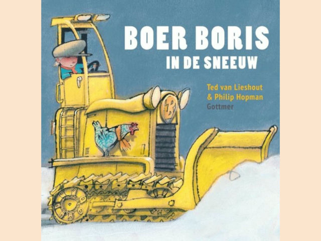 Boer Boris in de sneeuw