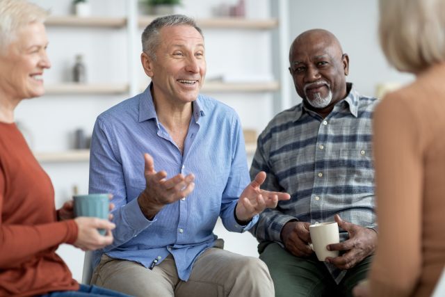 Koffie en een goed gesprek in Bibliotheek Balk