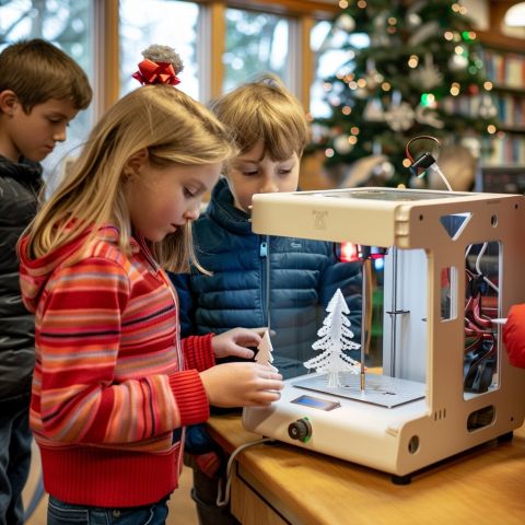 Kerstversieringen maken met plotter, borduurmachine, 3D-printer