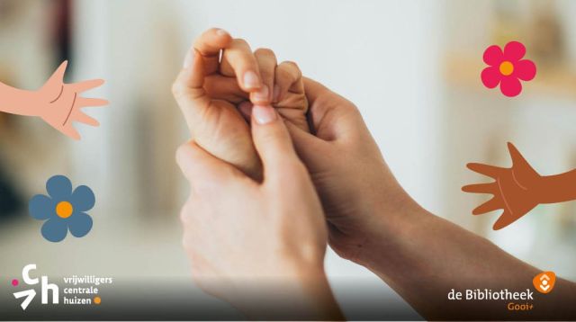 Handmassage in de bibliotheek