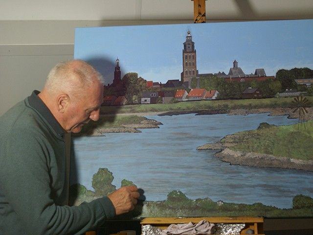 Expositie schilderijen van Wim Bovenlander