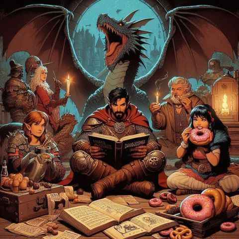 Donuts, Dungeons & Dragons-spelavond