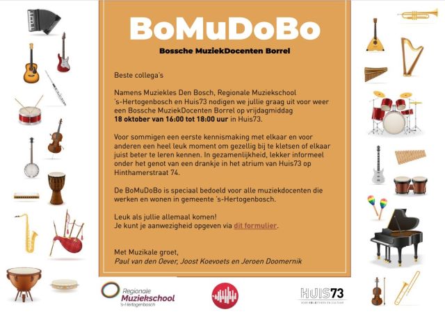 BoMuDoBo - Bossche Muziekdocenten Borrel