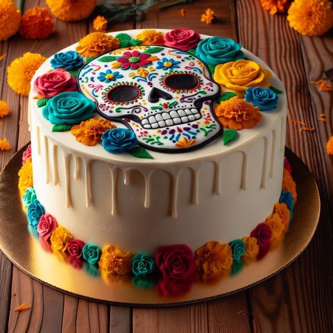 Boltaartjes versieren - Día de los Muertos