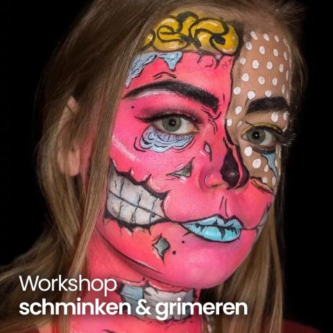 Workshop schminken & grimeren in Halloween stijl