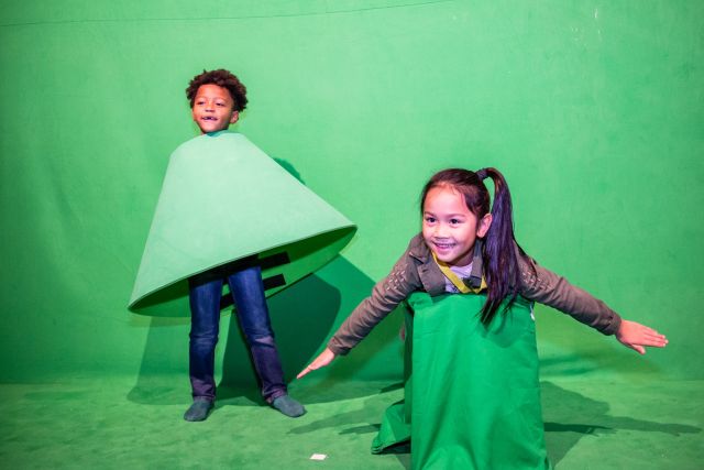 Cinekid green screen workshop Spring in de film