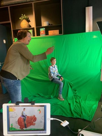 Workshop BLOEI - Green Screen; ga op avontuur in je eigen tekening!