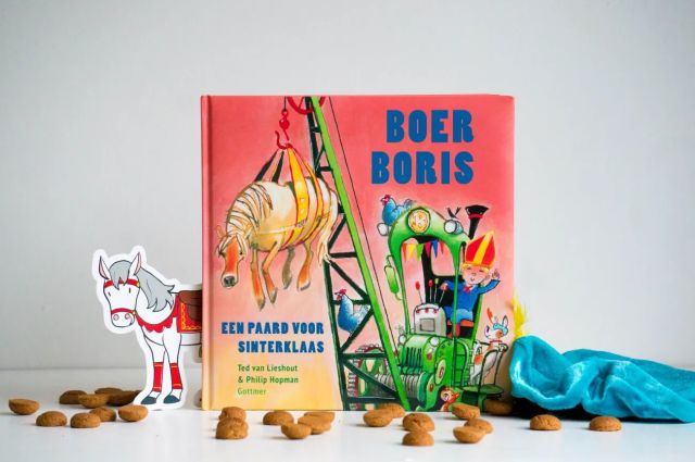 Vertelplaten Boer Boris "een paard voor Sinterklaas" (thema Sinterklaas, dieren, boerderij)