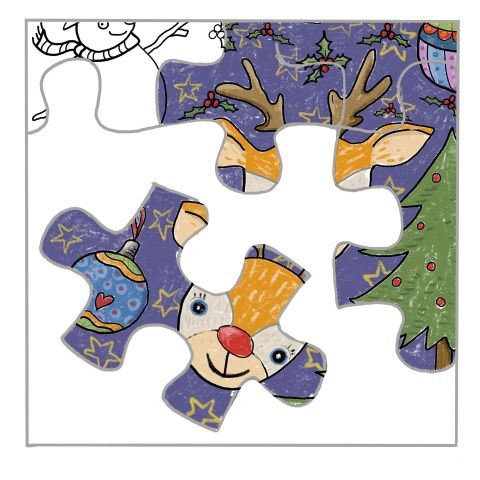 Kerstworkshop | Puzzel illustreren 6+