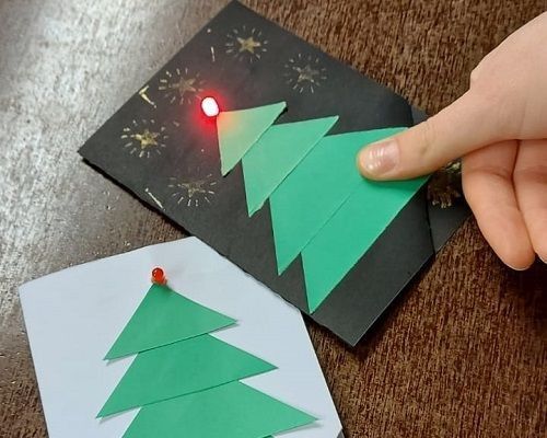 Medialab Lichtgevende kerstkaarten maken