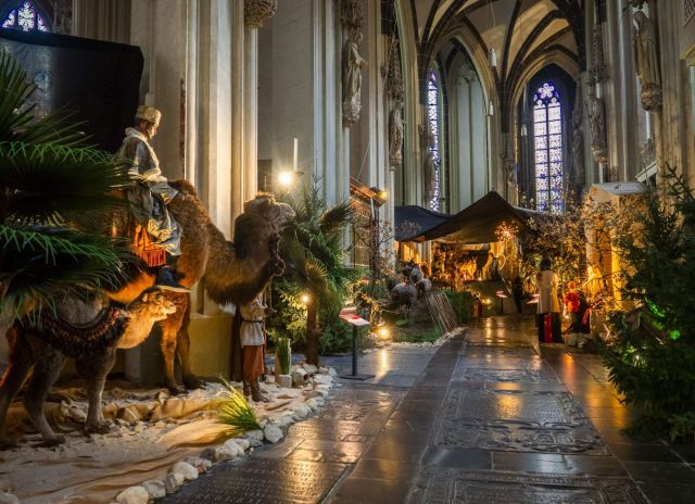 Stadswandeling met bezoek aan de kerststal in de Sint-Jan