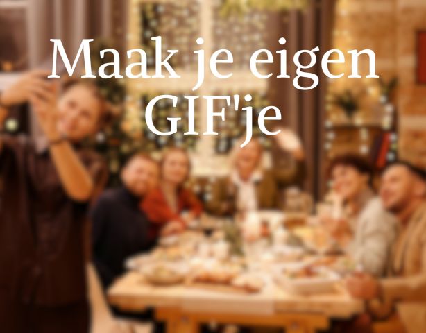 Je eigen GIF maken voor een feestelijke maand